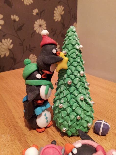 Penguin Christmas Scene