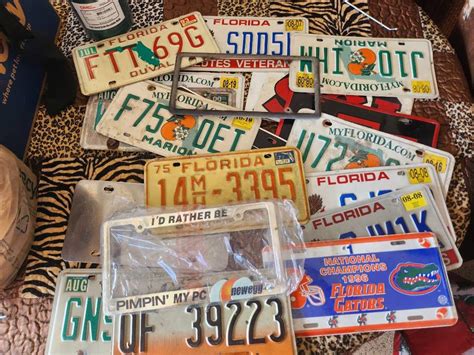 Lot Vintage Lot Of Licenses Plates Movin On Estate Sales