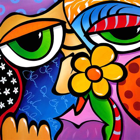 Abstract Pop Art Original Painting Scratch N Sniff By Fidostudio