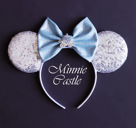Princess Cinderella Minnie Mouse Ears Cinderella Mickey Ears Etsy
