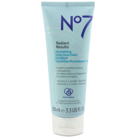 Boots No 7 100ml Radiant Results Revitalising Daily Face Polish Exfol