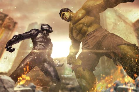 Hulk Vs Black Panther Wallpaperhd Superheroes Wallpapers4k Wallpapers