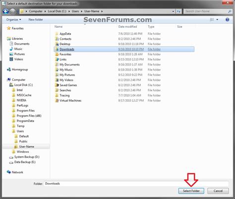 Internet Explorer Change Default Download Location