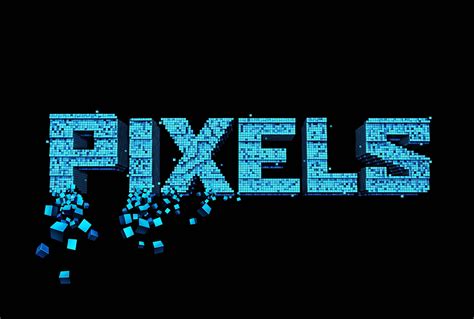 3d Movies Digital Art Cube Pixels Black Background Pixel Art