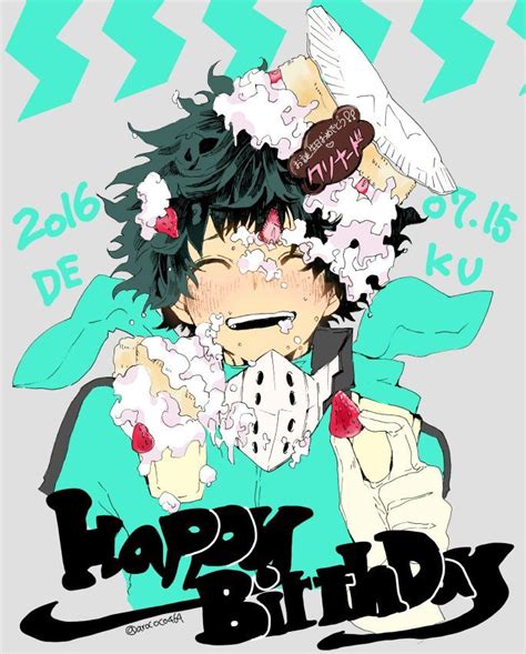 Happy Birthday Deku W Anime Happy Birthday My Hero Anime