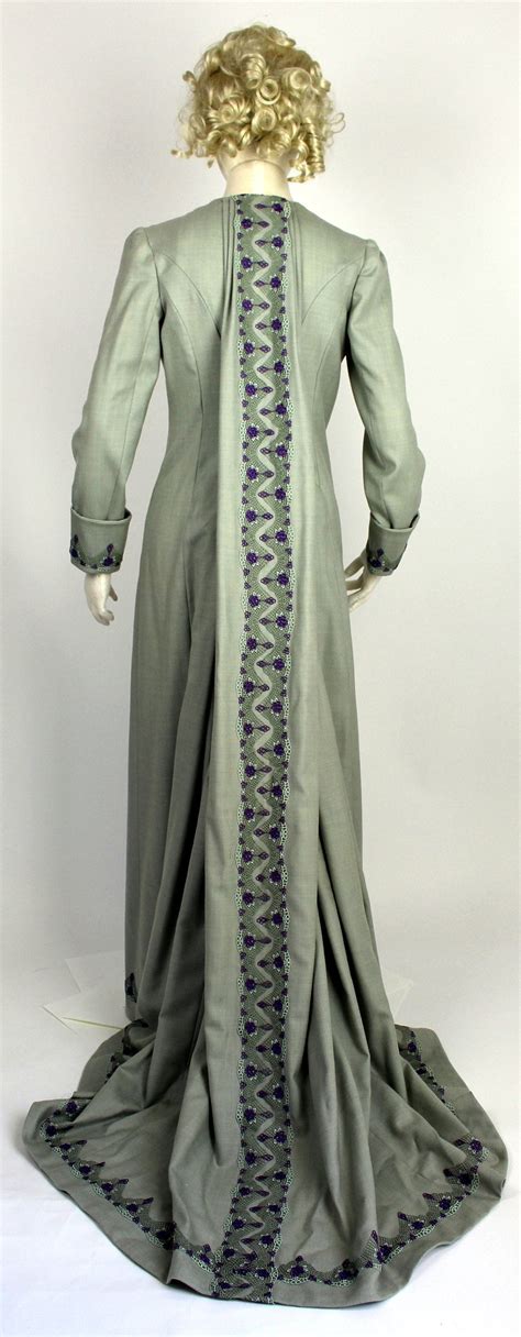 Ladies Princess Line Tea Gown With Watteau Pleat Etsy