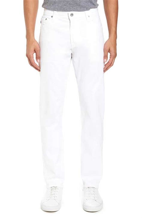 Fitted through the hip and thigh with a streamlined leg. 9 Slim Fit White Jeans & Pants for Men in Summer 2020 ...