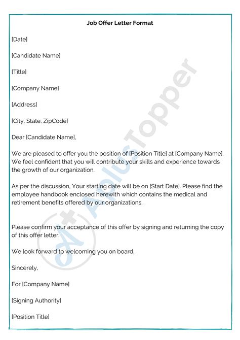 Best Of The Best Info About Employee Offer Letter Format In Word Resume