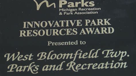 Splash Feature West Bloomfield Parks Wins State Parks Award Greater West Bloomfield Civic