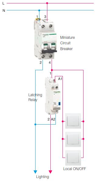 Self Latching Relay Circuit Diagram Wiring Digital And Schematic