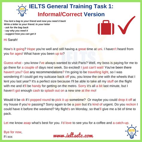 Formal Letter Structure Ielts How To Do Ielts Task 1 General Training
