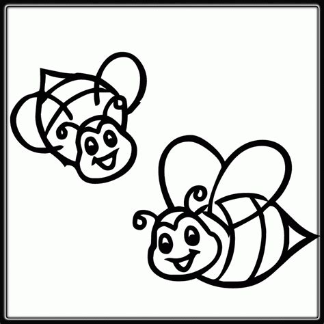 Small Printable Bee Coloring Pages Coloring Home