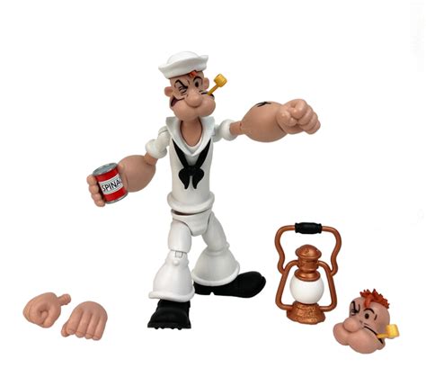 Popeye Classics Action Figure Popeye White Sailor Suit Boss Fight