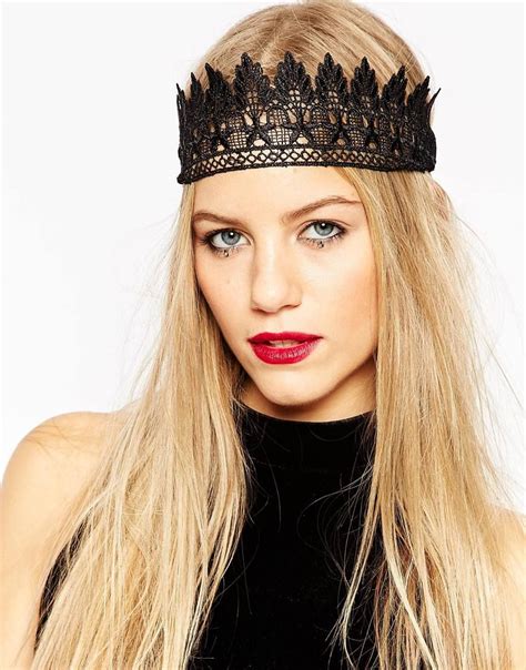 Asos Lace Crown Headband At Lace Headwrap Black Hair