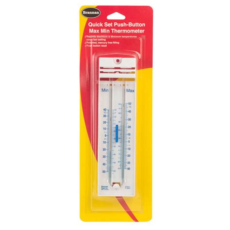 Brannan 124083 Mercury Free Max Min Thermometer Rapid Online
