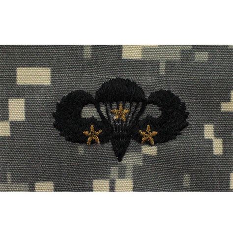 Army Combat Parachutist Embroidered Acu Badge Usamm