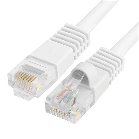 What's the difference between cat5, cat5e, cat6, cat7, and cat8 cables? CAT5E Patch Cable White 350MHz RJ45 - 5 FT