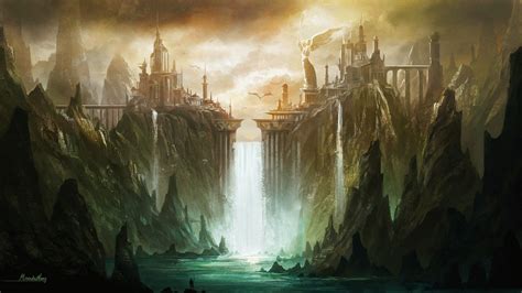 Fantasy Art Landscapes And Buildings Google Search Fantasy Castle High Fantasy Sci Fi