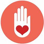 Icon Volunteer Donate Vector Heart Charity Employment