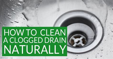 A clogged kitchen sink is a household emergency. How to Naturally Clean a Clogged Drain: The Definitive ...