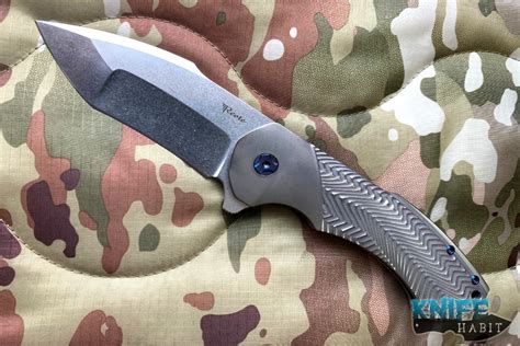 Rick Barrett Carry Fallout One Off Blue Hardware Customized Knife