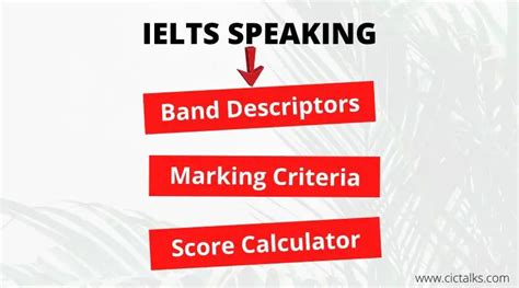 Ielts Speaking Band Descriptors And Score Calculation