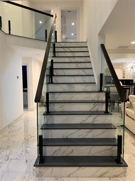 This applies both for straight as well as for curved balustrades. Glass Staircase Railing‌ System | Home stairs design ...