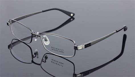 agstum 100 pure titanium spectacles men full rim optic eyeglass frame eyewear ebay