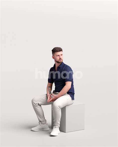 Posed 054 2368 Man Humano 3d 3d People Collections
