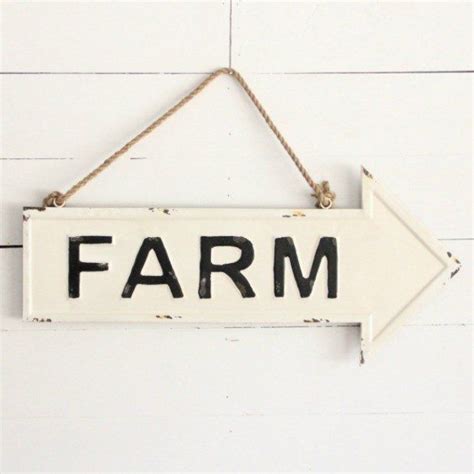 Vintage Directional Farm Arrown Wall Art Wall Signs Farmhouse