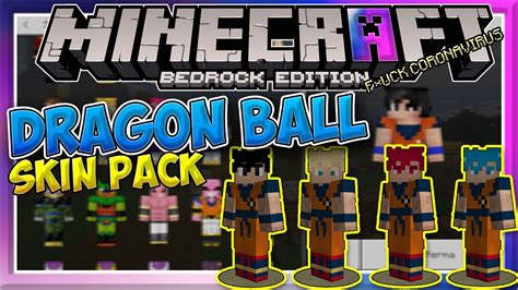 Skin Pack De Dragon Ball Z Para Minecraft Pe Dvgamer21 Youtube