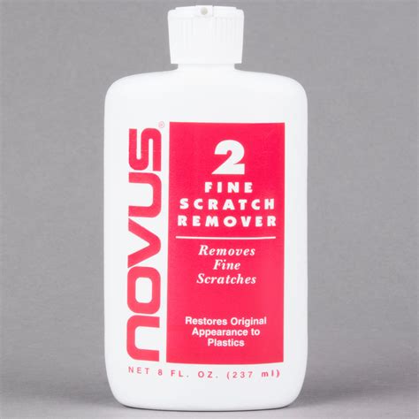 Not for use on coated plastics, polycarbonate, or eyeglass lenses. Novus PN-7030 8 oz. Plastic Polish #2 Fine Scratch Remover