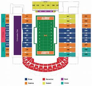 Illinois Football Stadium Seating Chart Google Search Best Picture