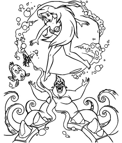 Little Mermaid Ursula Coloring Pages