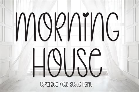 Morning House Font By Creativewhitee Creative Fabrica