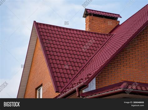 Red Metal Tile Roof Image And Photo Free Trial Bigstock