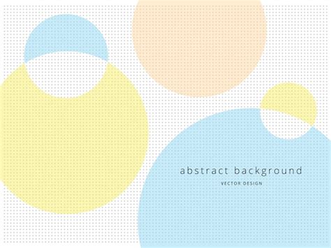 Premium Vector Abstract Circle Background In Pastel Color
