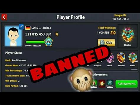 11.congrats your 8 ball pool. R.I.P ! LORD Bahaa Account Got Banned 8 Ball Pool - YouTube