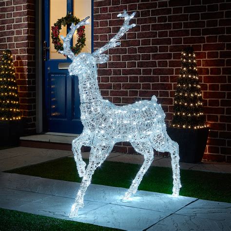 Large Outdoor Christmas Decorations Lighted Deer Outdoor Christmas