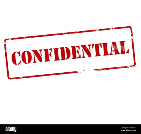 Rubber Stamp With Word Confidential Inside Vector Illustration Stock