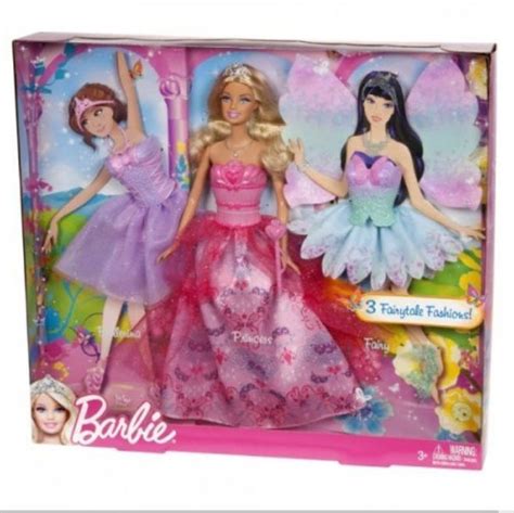 nib barbie royal dress up doll fairytale magic t set new barbie dolls barbie toys dress