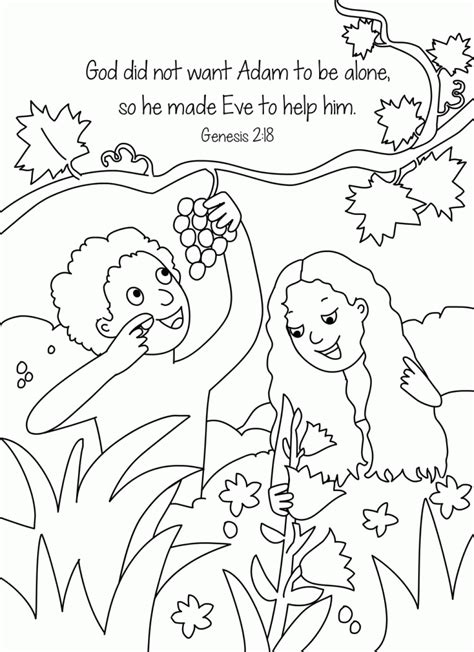bible story adam pictures coloring pages coloring home