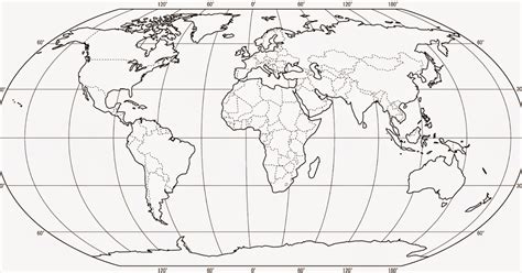 Blank Map Of The World With Borders Map