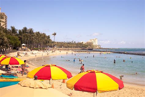 Crowd At Waikiki Beach Daniel Chodusov Flickr