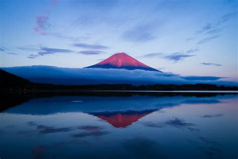 Mount Fuji, Kitayama, Fujinomiya, Shizuoka Prefecture -, Japan Sunrise ...