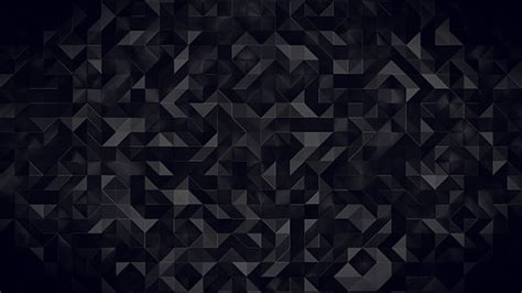 Hd Wallpaper 3d 4k Black Geometric Triangles Dark Wallpaper Flare