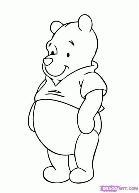 Winnie the pooh loves honey as much as michelangelo loves pizza, but most people would rate cookies much higher as a snack. Winnie The Pooh Drawings - Coloring Home
