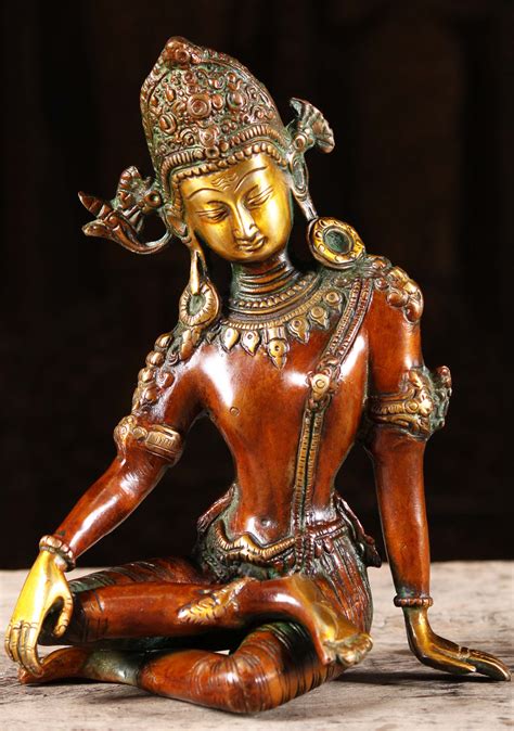 Sold Brass Indra The King Of The Heavens Statue 95 89bs171z