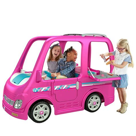 Power Wheels Barbie Dream Camper Battery Powered Ride On Vehicle