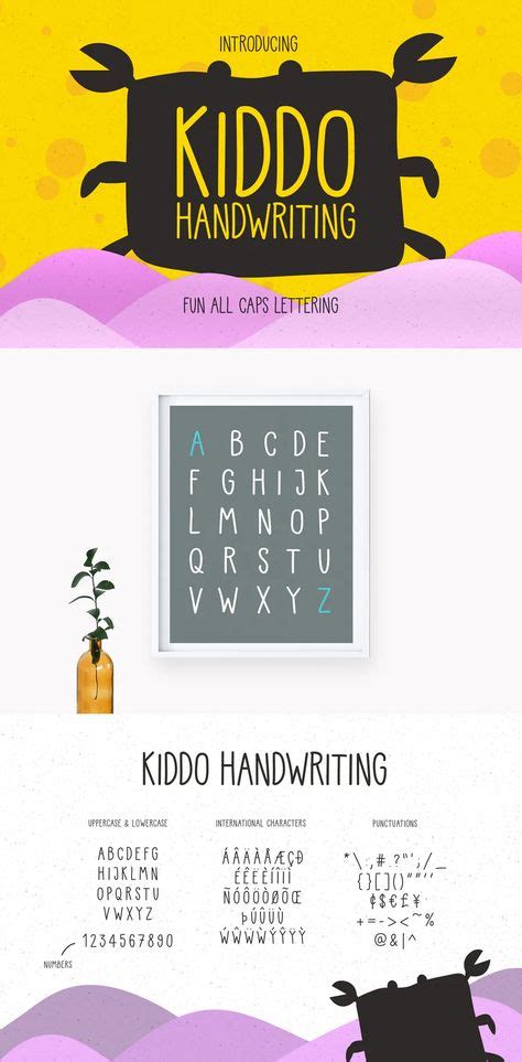 Kiddo Handwritten Is Modern Kid Handwriting Font Simple Modern And